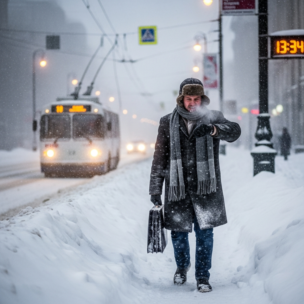 Работодателям запретили штрафовать сотрудников за опоздания из-за снегопада
