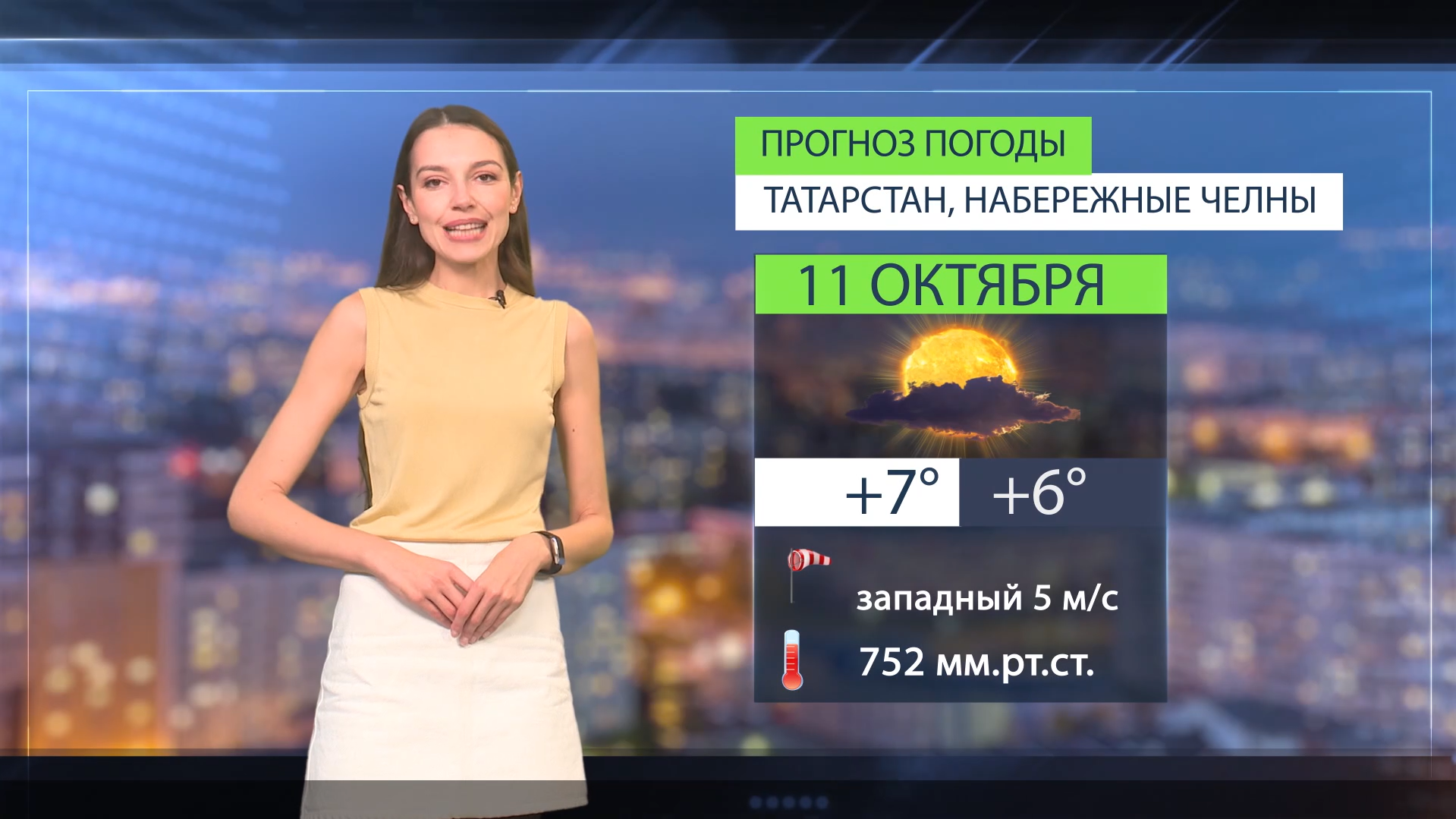 Прогноз погоды в Набережных Челнах на 11 октября