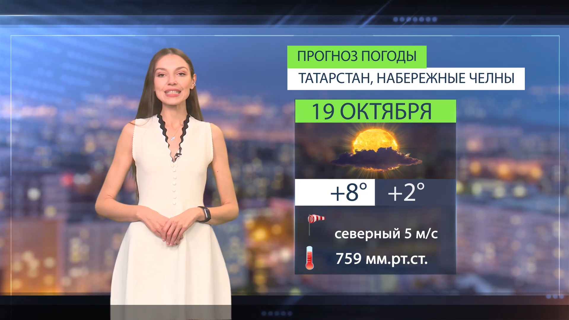 Прогноз погоды в Набережных Челнах на 19 октября