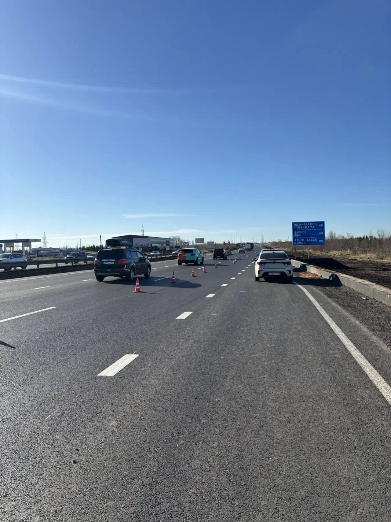 В Тукаевском районе появился новый разворот для автомобилей и автобусов