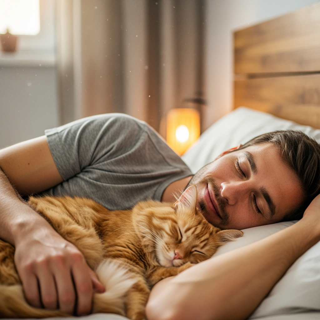 Совместный сон с кошкой: польза и риски для здоровья человека