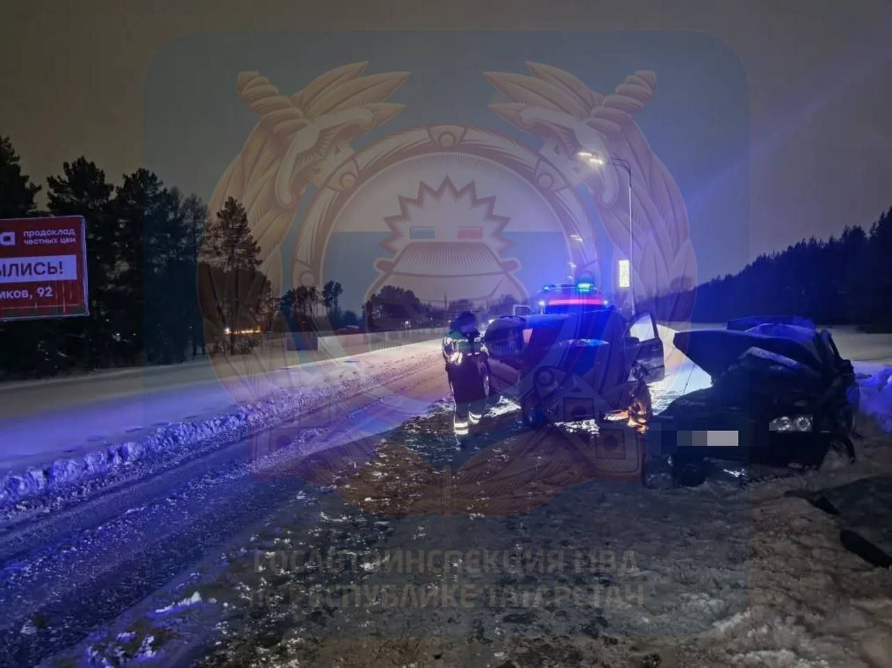 В Татарстане водитель «Лады» погиб в ДТП на встречной полосе