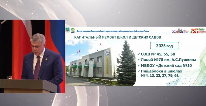 Мэр Челнов рассказал о планах по ремонту школ и детсадов