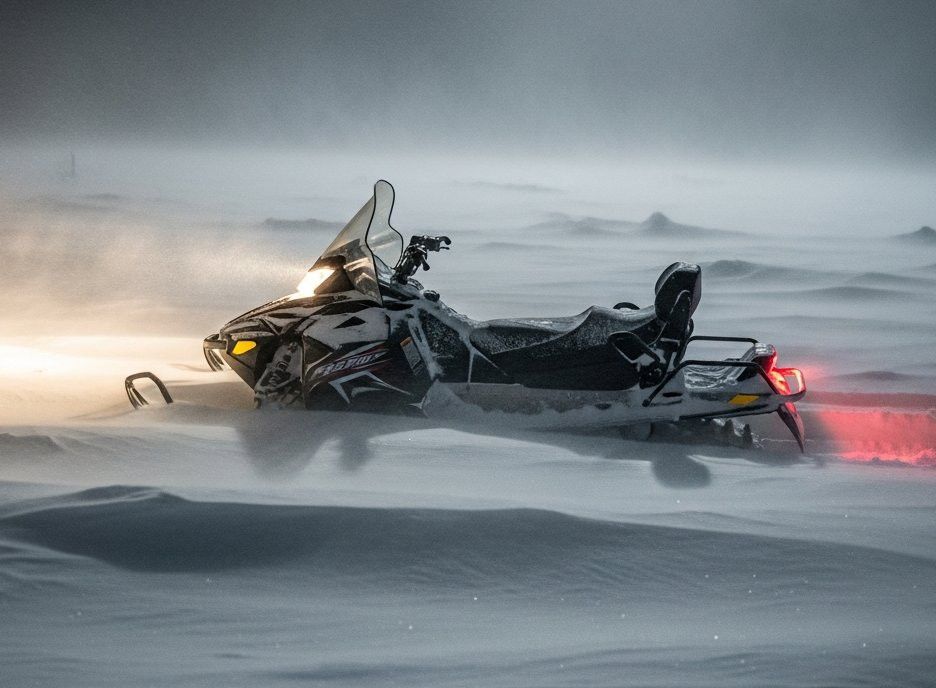 В Нижнекамском районе спасатели помогли застрявшим в поле на снегоходе