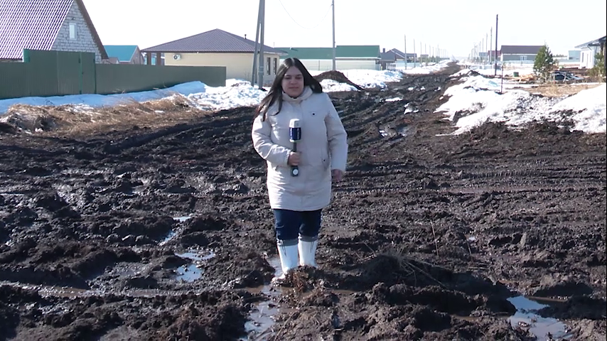 Жители села Биклянь жалуются на бездорожье и трудности с подъездом к домам