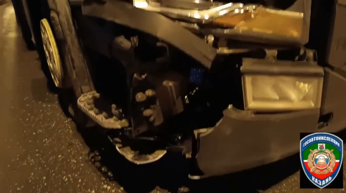 В Казани грузовик насмерть сбил пешехода на Горьковском шоссе ночью