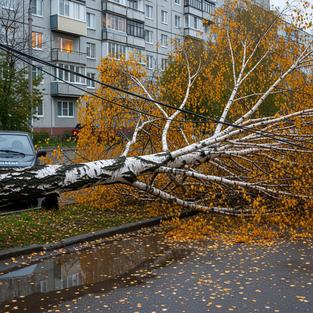В Самаре дерево упало на детей: один ребенок погиб