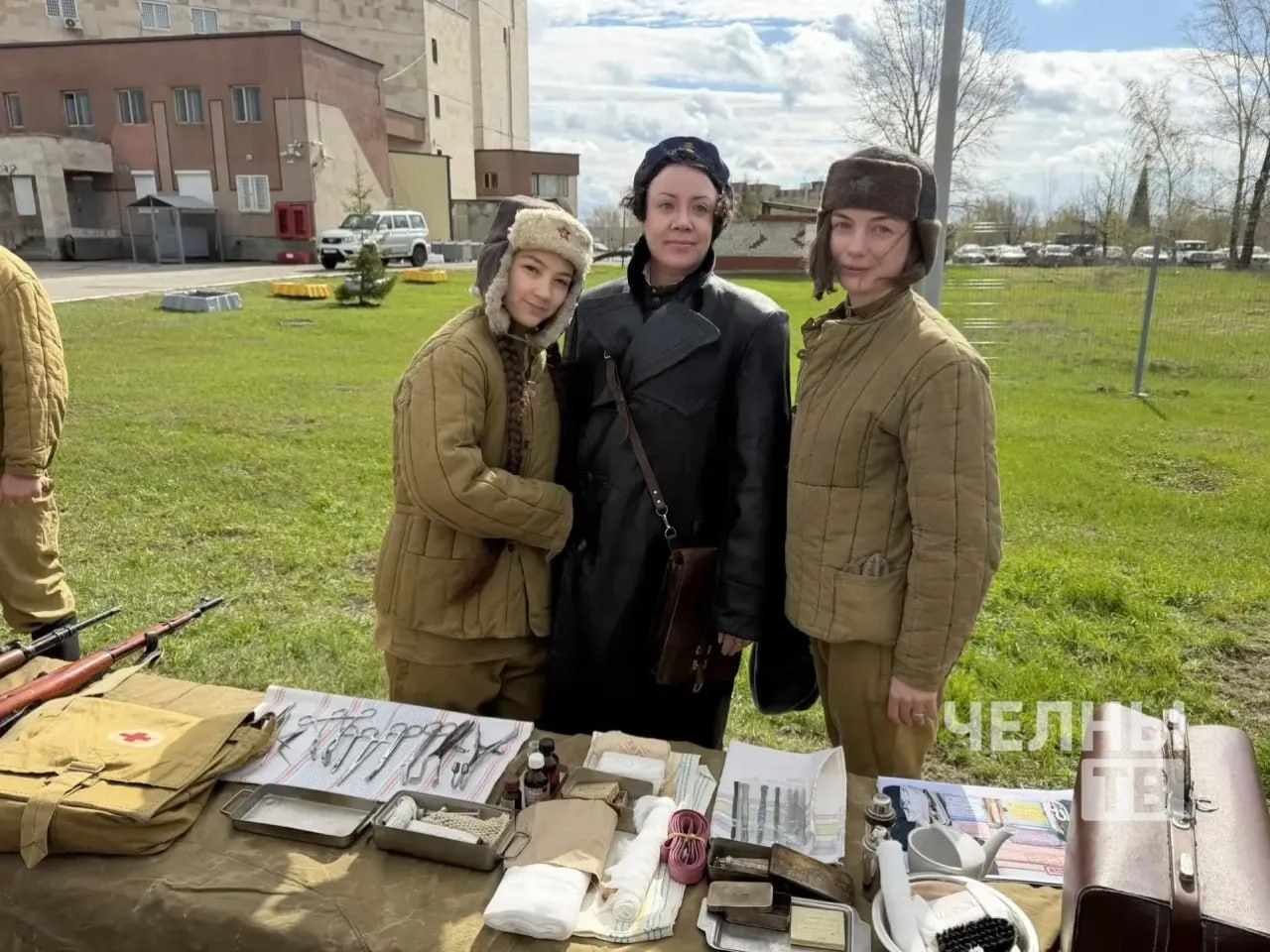 «Паровоз Победы» прибыл в Челны с техникой и полевой кухней