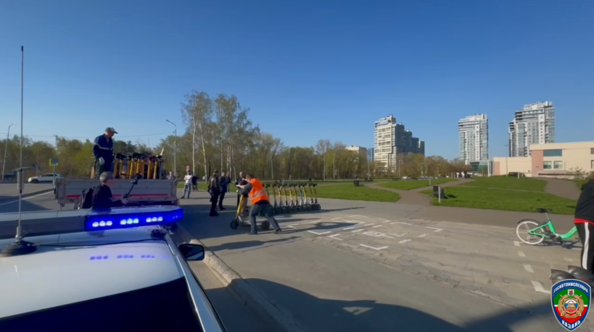 В Казани на штрафстоянку увезли 160 электросамокатов