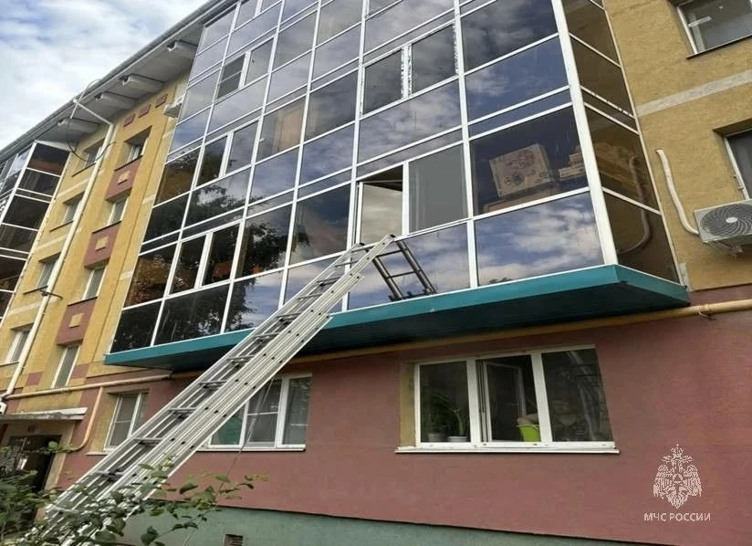 В Альметьевске при пожаре из-за поджога спасли двоих детей
