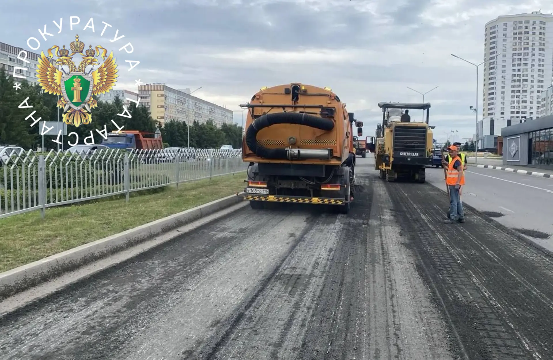В Челнах подрядчик устранил дефекты дороги после вмешательства прокуратуры