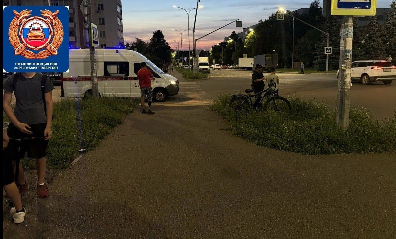 В Челнах электровелосипед сбил женщину на пешеходном переходе