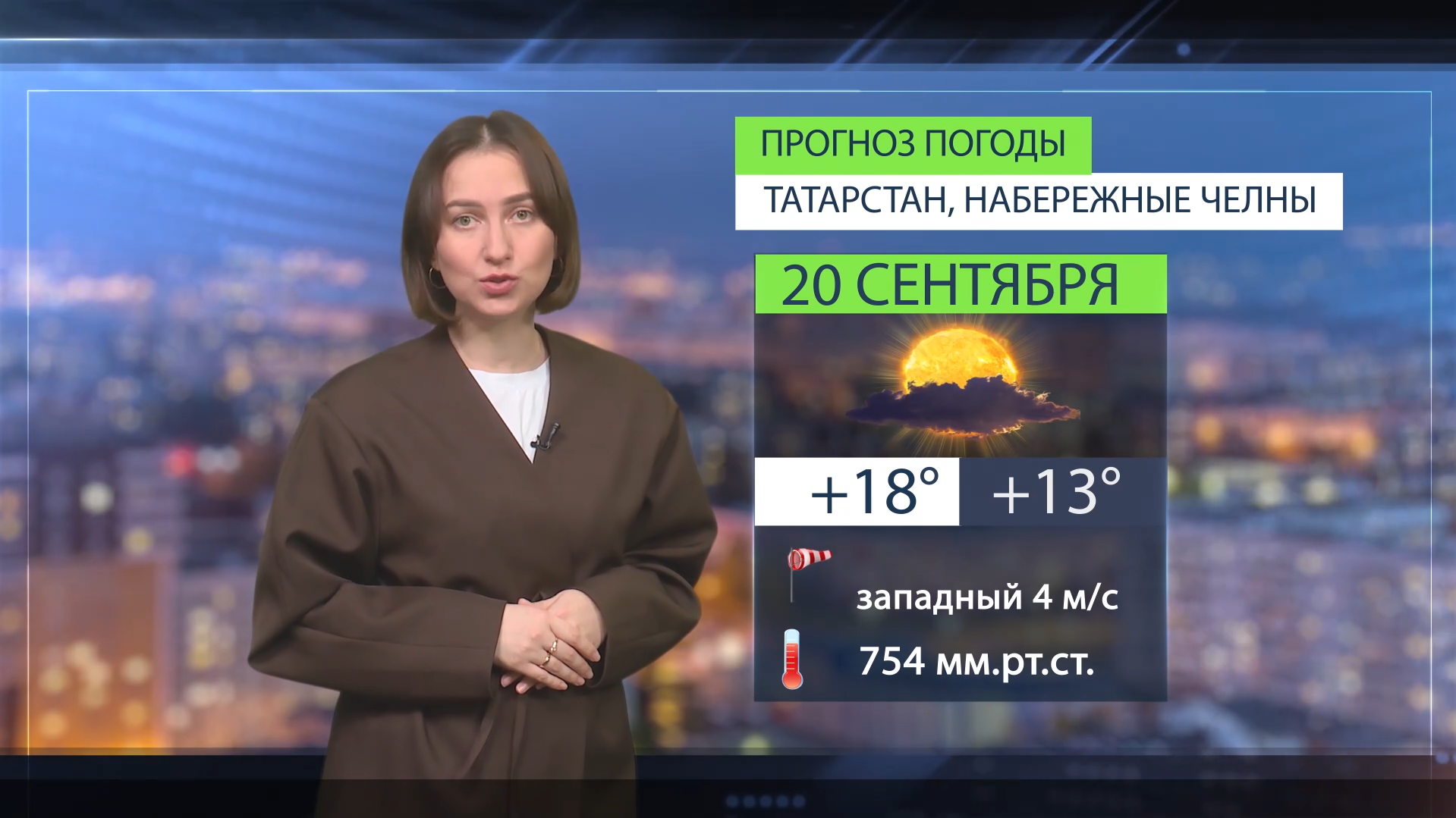 Прогноз погоды в Набережных Челнах на 20 сентября