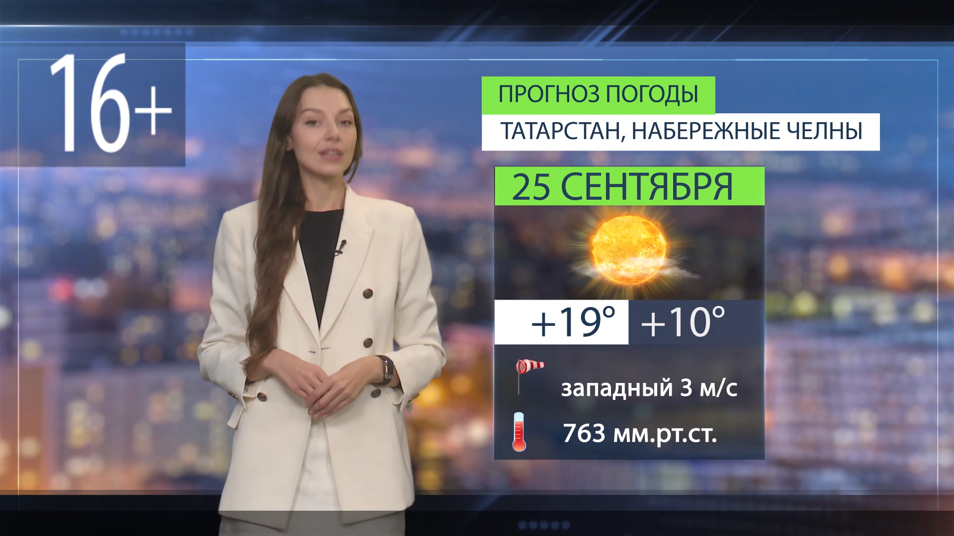 Прогноз погоды в Набережных Челнах на 25 сентября
