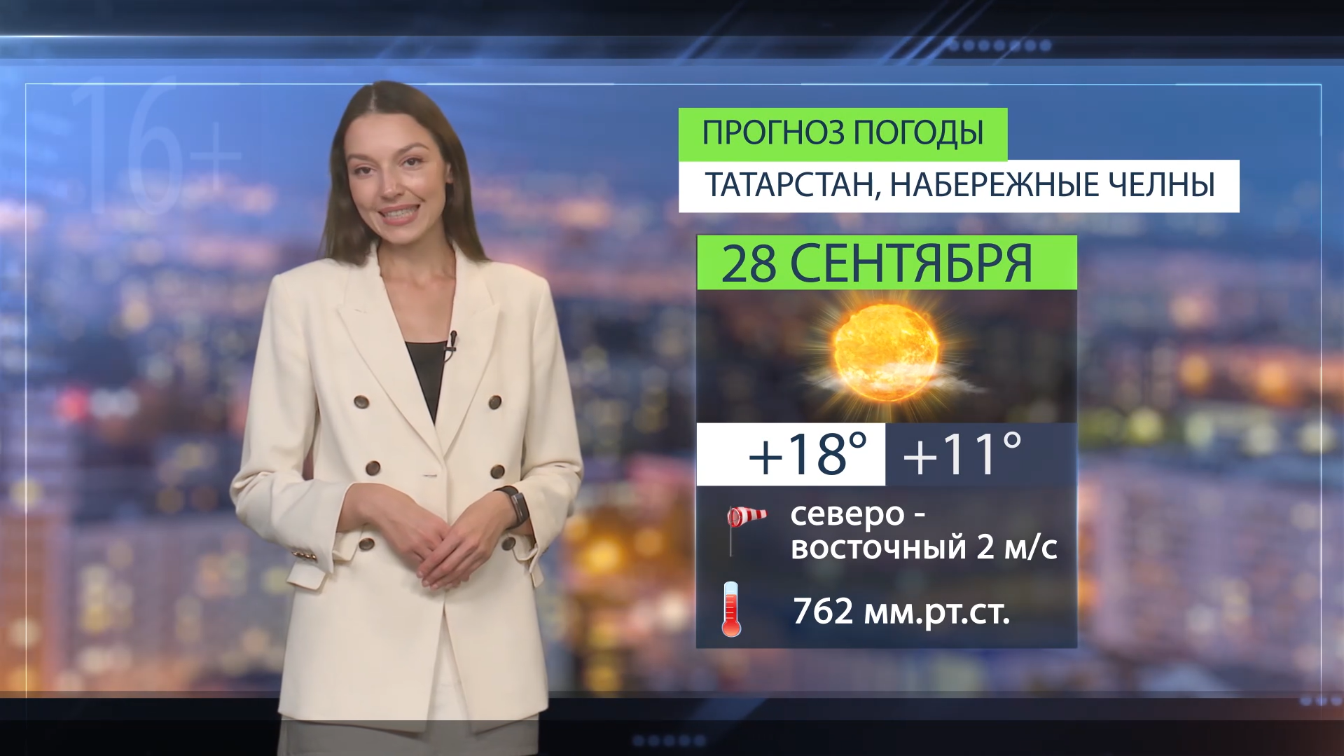 Прогноз погоды в Набережных Челнах на 28 сентября