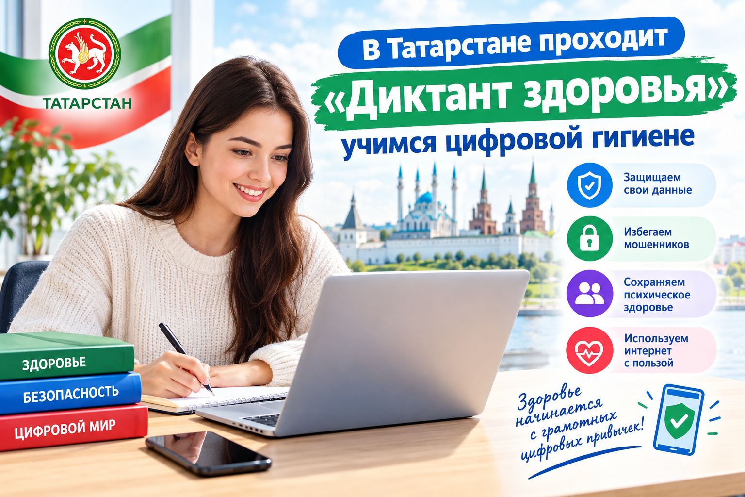 В Татарстане проходит «Диктант здоровья»: учимся цифровой гигиене