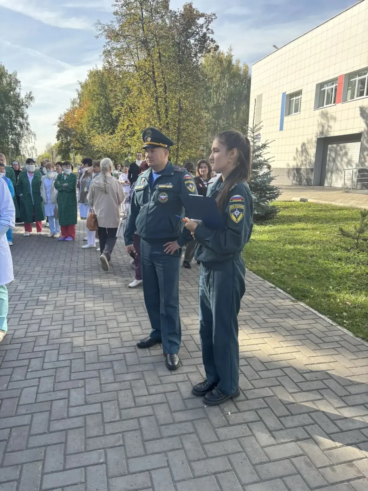 В детской поликлинике №2 провели тренировку по эвакуации