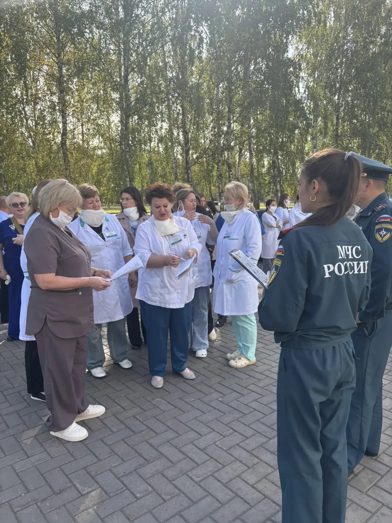В детской поликлинике №2 провели тренировку по эвакуации