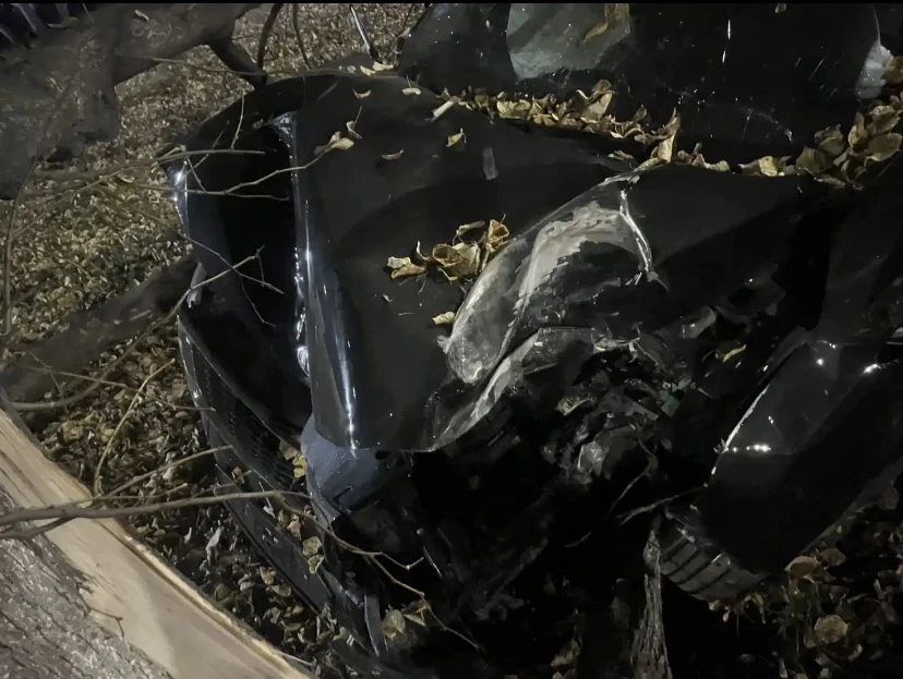 В Челнах иномарка врезалась в дерево, пострадала пассажирка