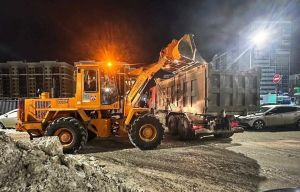 В Челнах за сутки вывезли более 8 тысяч кубометров снега