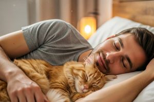 Совместный сон с кошкой: польза и риски для здоровья человека