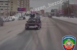 Водителя «Жигулей» наказали за опасный дрифт на улице Вахитова в Казани