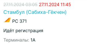 Авиаперелет компании Pegasus Airlines из Казани в столицу Турции был отложен на 8 часов и 40 минут