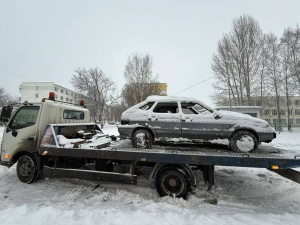 В Челнах эвакуируют машины, мешающие уборке снега на улицах