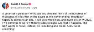 Трамп поддержал идею Путина о прямых переговорах с Украиной