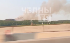 Возле деревни Тогаево загорелась свалка