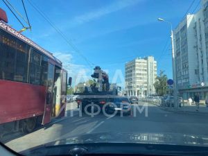 В Казани из-за ДТП на улице Тукая останавливалось движение трамваев