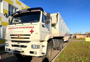 Мобильная поликлиника Челнов принимает жителей поселка Татарстан