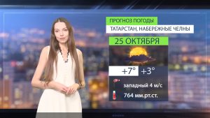 Прогноз погоды в Набережных Челнах на 25 октября
