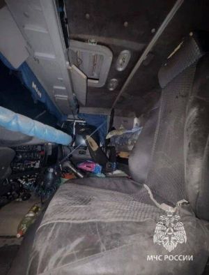 В Альметьевске шофёр «КАМАЗа» обжёг руки, туша загоревшуюся печь в кабине
