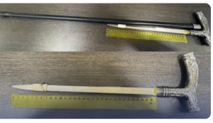 В суде Набережных Челнов у посетителя нашли кинжал в трости