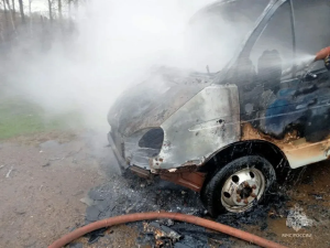 Под Бугульмой на трассе Р-239 загорелась «ГАЗель», обошлось без пострадавших