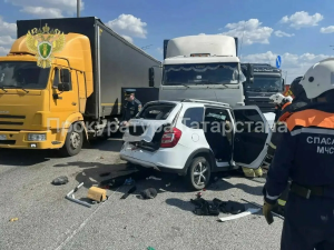 В Татарстане в ДТП с КамАЗом погибли два человека на трассе М-7