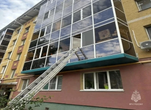 В Альметьевске при пожаре из-за поджога спасли двоих детей