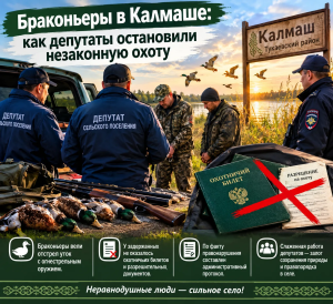 «Браконьеры в Калмаше: как депутаты остановили незаконную охоту»